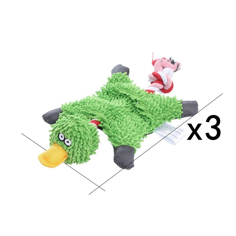 Pet Toy Donkey Shape Corduroy Chew Toy For Dogs