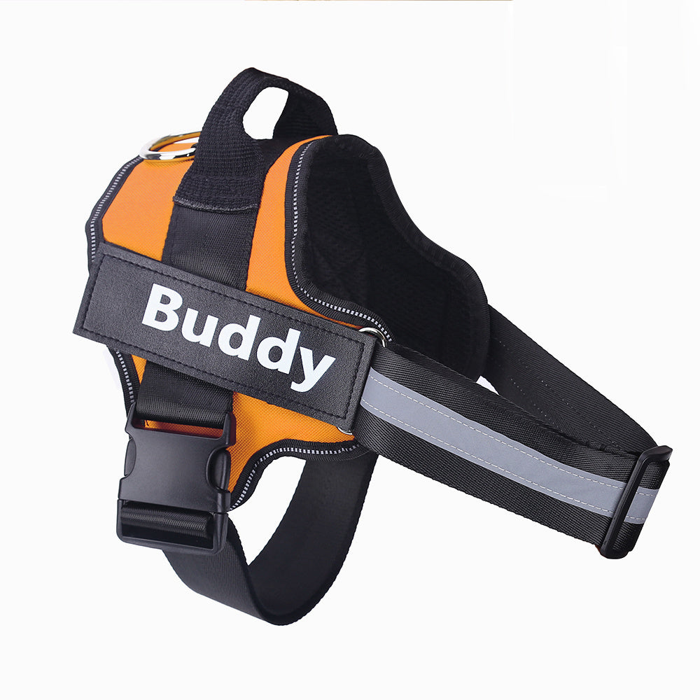 Personalized Reflective Breathable Adjustable Pet Harness Vest