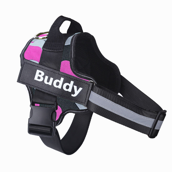 Personalized Reflective Breathable Adjustable Pet Harness Vest