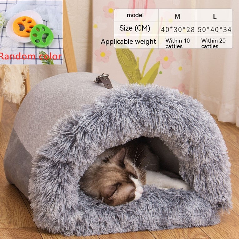 Splice Portable Pet Nest Portable Autumn And Winter Warm Dog