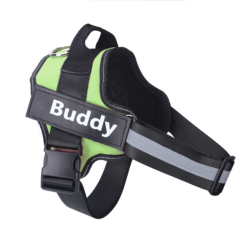 Personalized Reflective Breathable Adjustable Pet Harness Vest