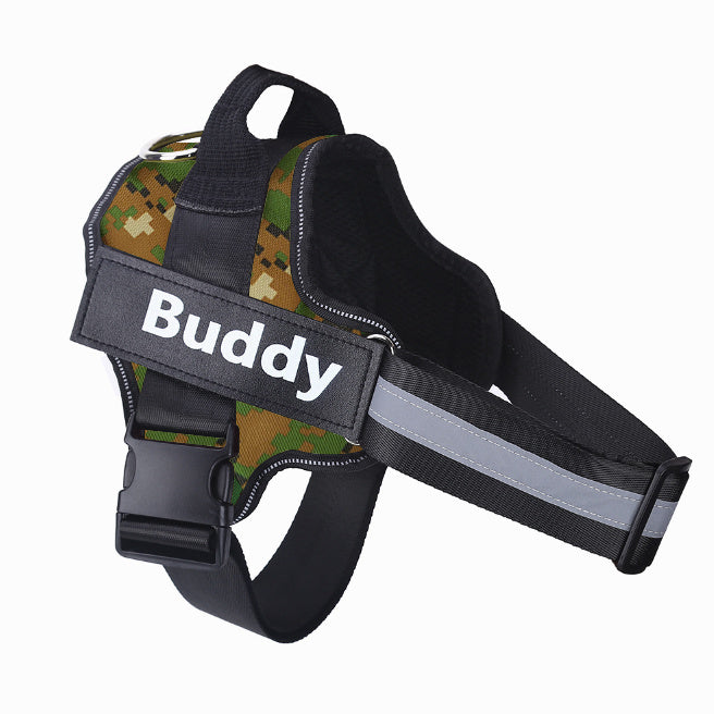 Personalized Reflective Breathable Adjustable Pet Harness Vest