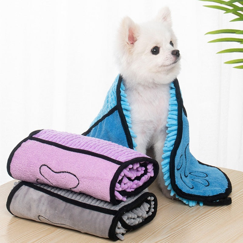 Super Absorbent Dog Bathrobe Microfiber Bath Towels