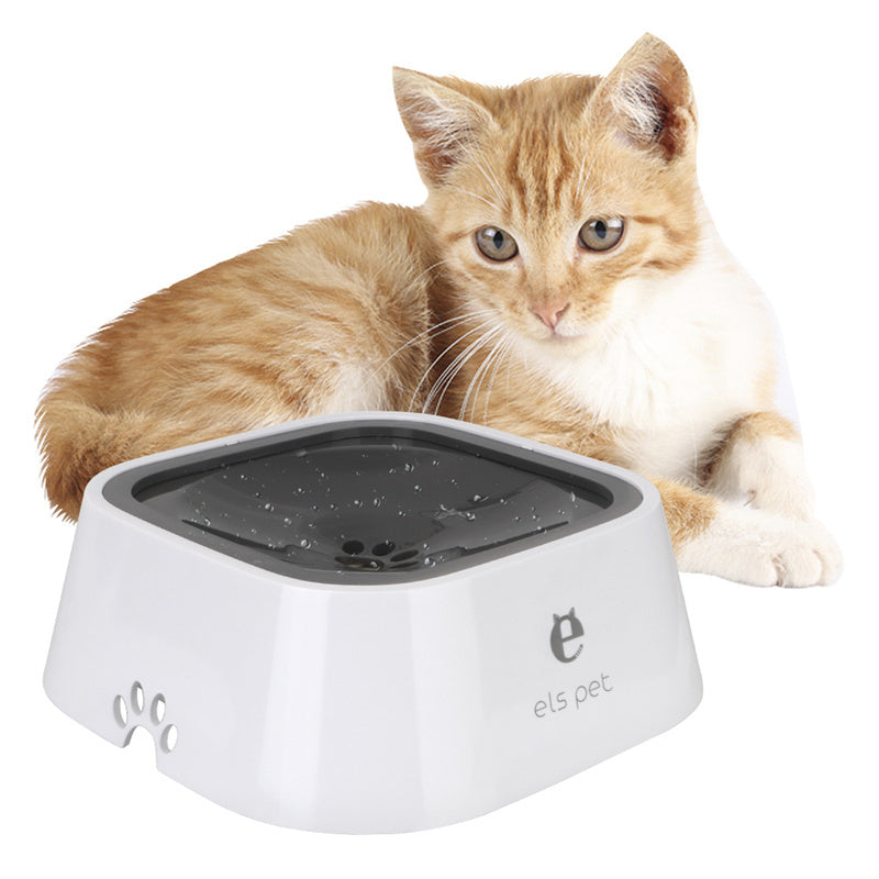 1.5L Cat Dog Water Bowl Carried Floating Bowl