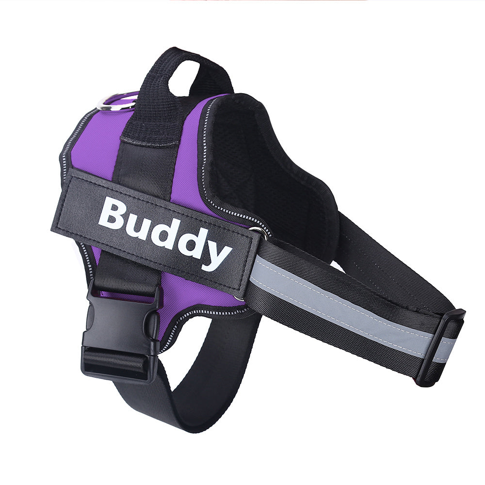 Personalized Reflective Breathable Adjustable Pet Harness Vest