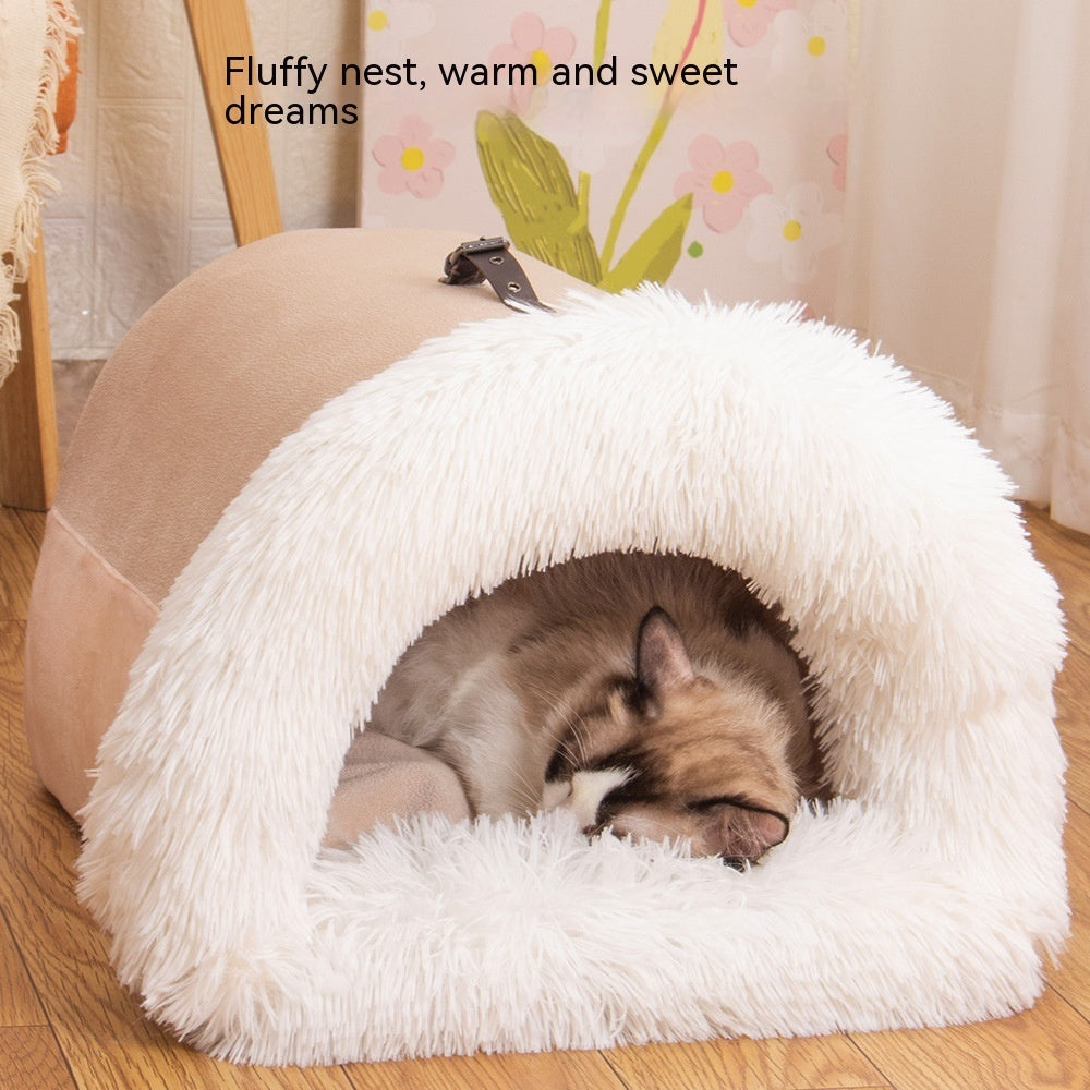 Splice Portable Pet Nest Portable Autumn And Winter Warm Dog