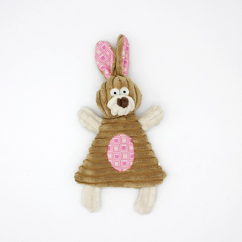 Pet Toy Donkey Shape Corduroy Chew Toy For Dogs