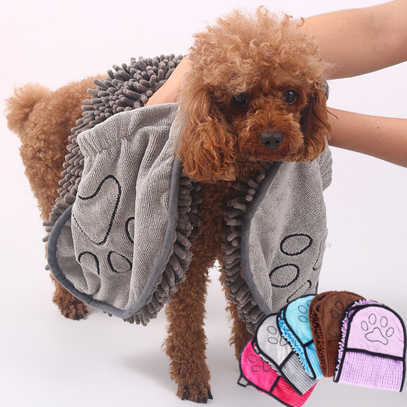 Super Absorbent Dog Bathrobe Microfiber Bath Towels