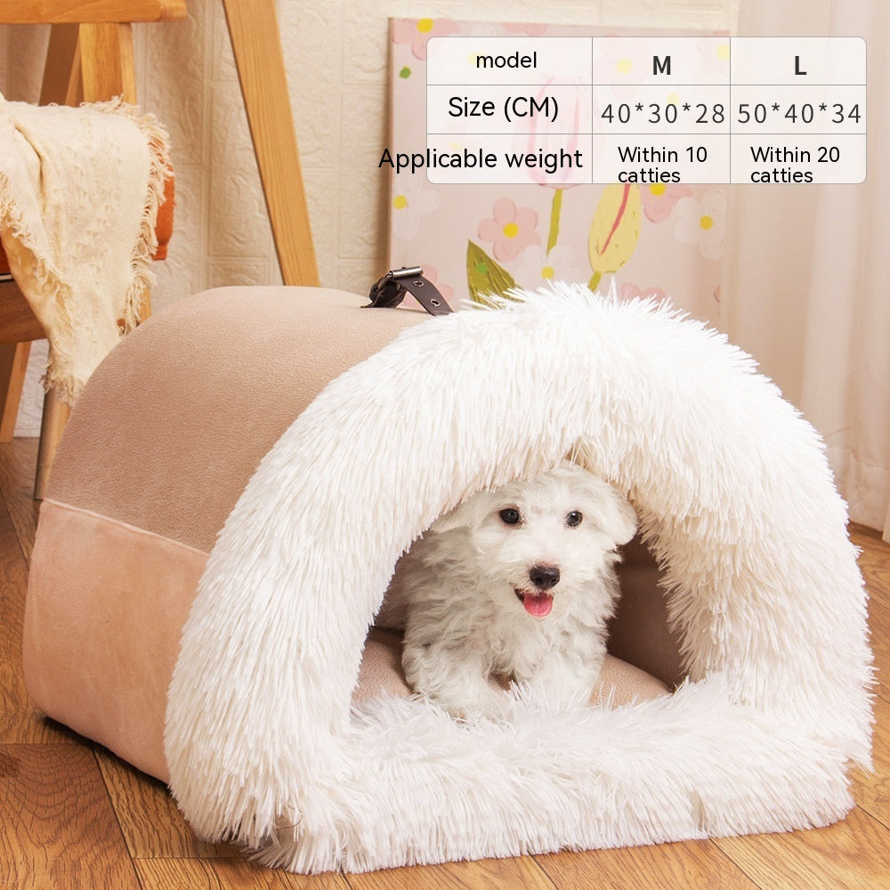 Splice Portable Pet Nest Portable Autumn And Winter Warm Dog