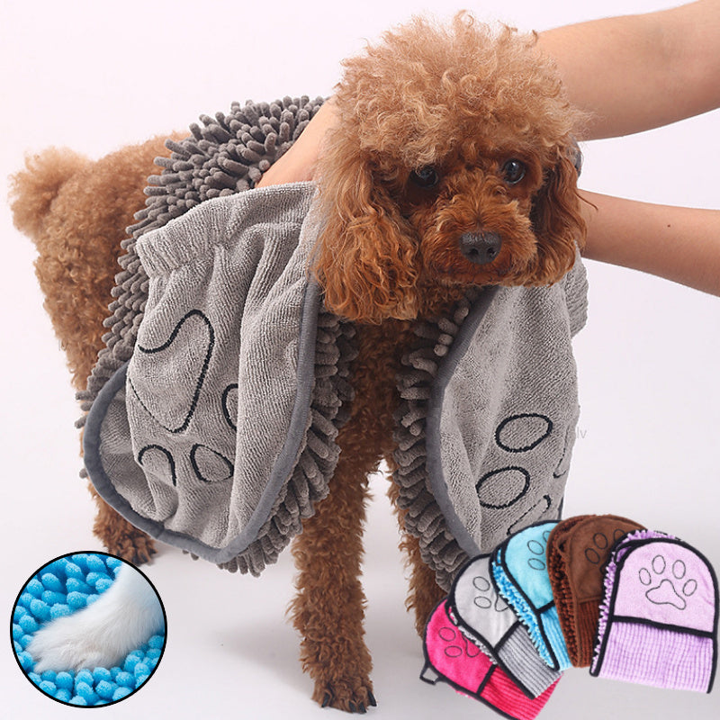 Super Absorbent Dog Bathrobe Microfiber Bath Towels