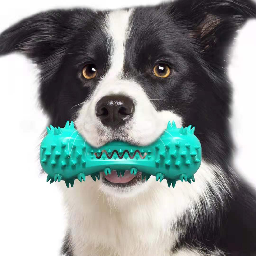 Pet Dog Cleaning Chew Toys For Aggressive Dogs Rubber Molar Stick