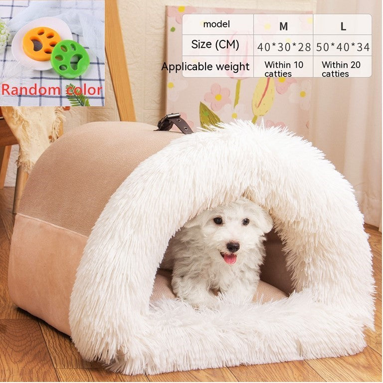 Splice Portable Pet Nest Portable Autumn And Winter Warm Dog