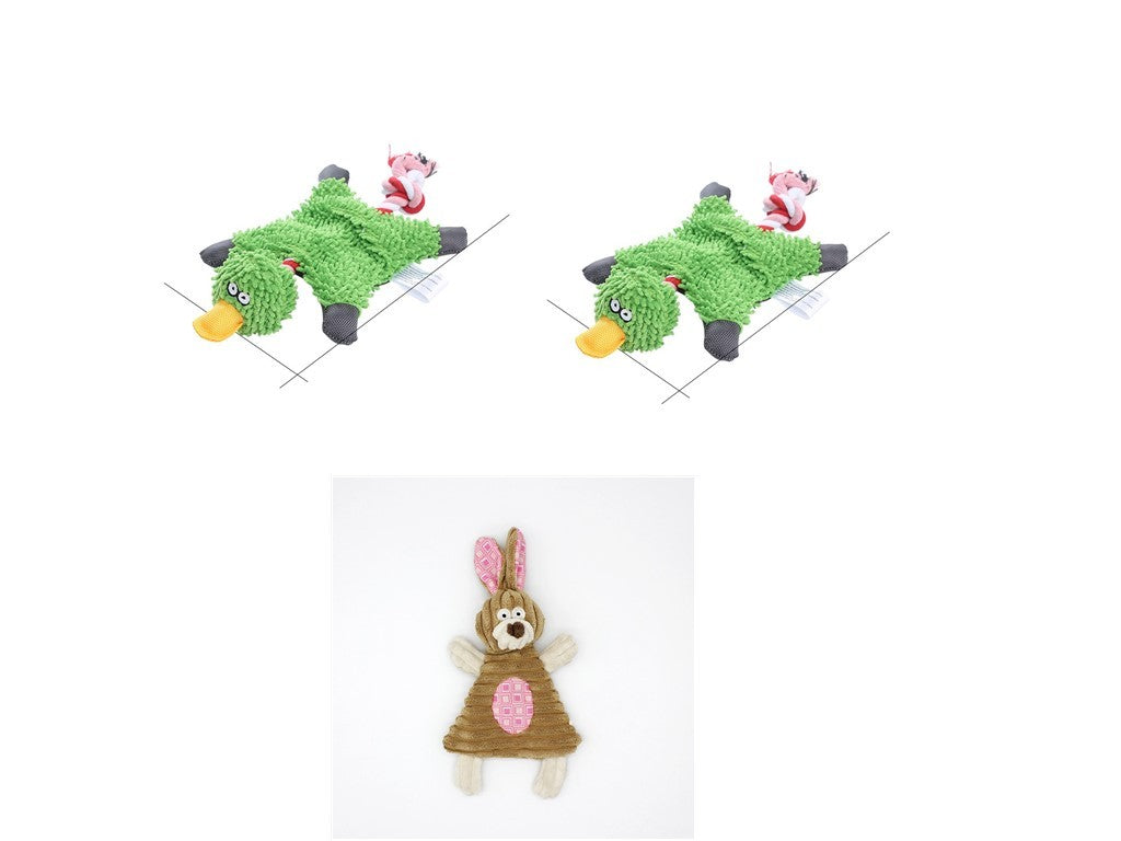 Pet Toy Donkey Shape Corduroy Chew Toy For Dogs