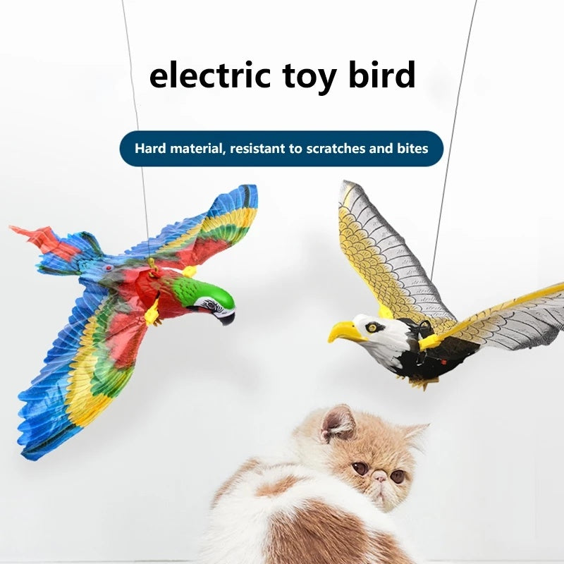 Bird Cat Interactive Pet Toys Hanging Eagle Flying