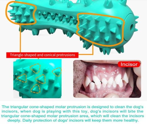 Pet Dog Cleaning Chew Toys For Aggressive Dogs Rubber Molar Stick