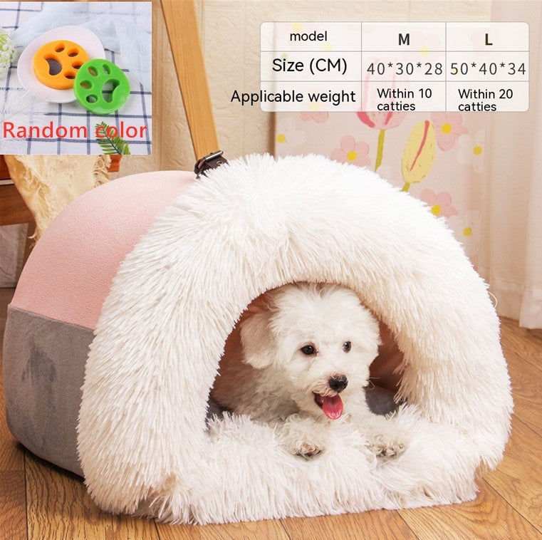 Splice Portable Pet Nest Portable Autumn And Winter Warm Dog