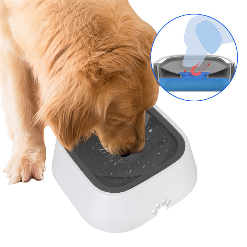 1.5L Cat Dog Water Bowl Carried Floating Bowl