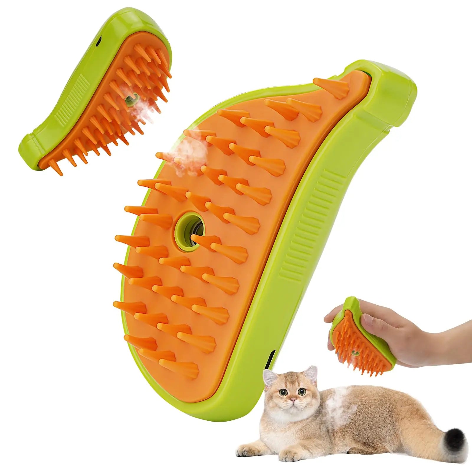 3 In 1 Pet Steam Brush Cat Dog Cleaning Steamy Spray